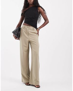 Pieces Tailored High Waist Wide Leg Pants - Black