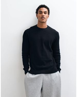 Only & Sons Relaxed Fit Crew Neck Knit Sweater - Blue