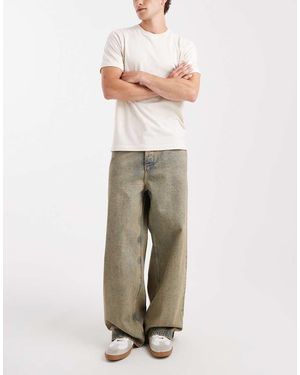 HUGO Hugo Mason Loose baggy Fit Jeans - Natural