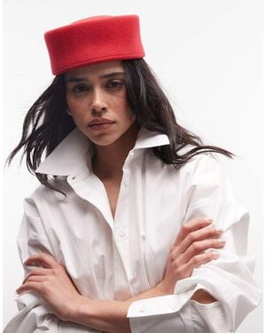 ASOS Pillbox Hat - Red