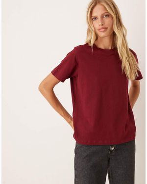 JJXX T-Shirt Vestibilità Classica Bordeaux - Rosso