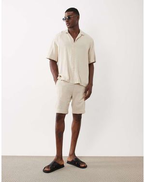SELECTED Co-Ord Textured Short - Natural