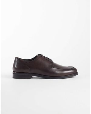 ASOS – e derby-schnürschuhe aus leder - Braun