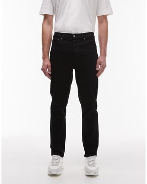 TOPMAN Jeans Elasticizzati Affusolati Neri - Nero