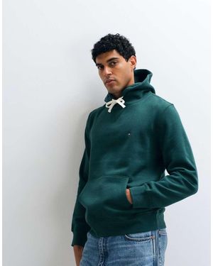 Tommy Hilfiger Flag Logo Heavy Hoodie - Green