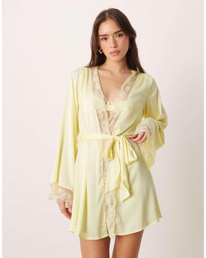 KAT THE LABEL Sidney Robe - Yellow
