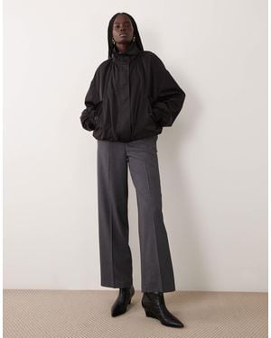 Jdy Tailored Wide Leg Pants Set - Gray