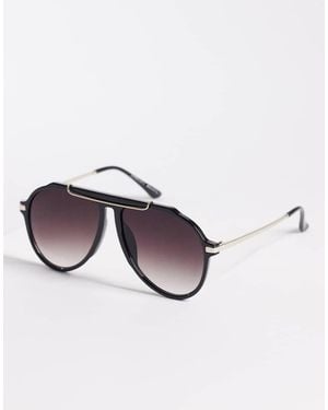 ALDO Gafas De Sol Doradas Y Negras De Estilo Aviador Scaarlet De - Negro