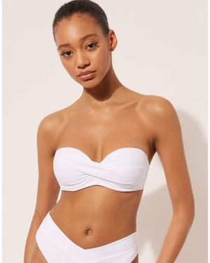 Calzedonia Calzendonia Padded Bandeau Bikini Top Indonesia - White