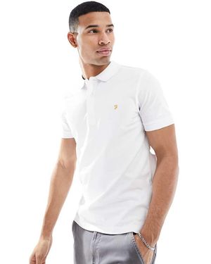 Farah Blanes Short Sleeve Polo Shirt - White