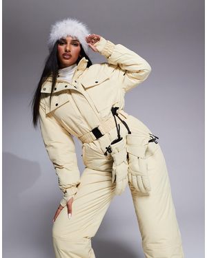 ASOS 4505 Ski & Snow 4505 – ski – retro-skianzug - Natur