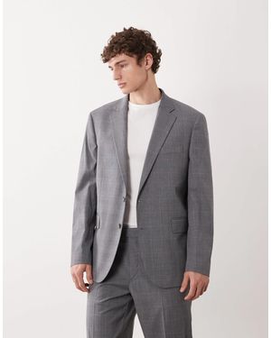 Mango London – regular-fit-anzugblazer - Grau
