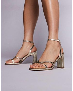 Public Desire Everleigh Block Heeled Sandals - Brown