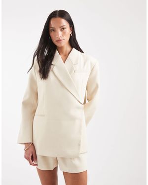Vero Moda Vera moda oversize-blazer im anzugstil als set - Natur