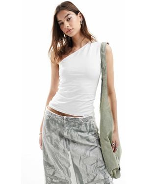 Weekday Cindy One Shoulder Top - White