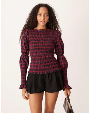 Amy Lynn Shirred Long Sleeved Top