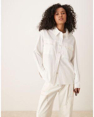 Ghospell – oversize-hemd - Natur