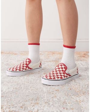 Vans Classic - baskets à enfiler - course - Rouge