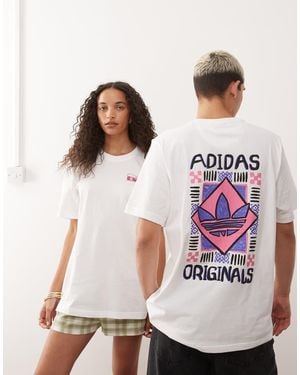 adidas Originals T-shirt With 80's Back Graphic - Pink