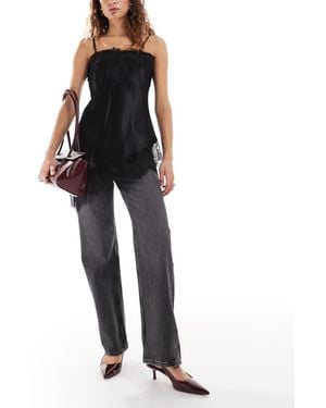 Calvin Klein Signature 90s Straight Jeans - Black