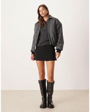 ASOS Slinky Button Detail Skort - Black