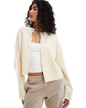 ASOS Cardigan Crema Girocollo - Neutro
