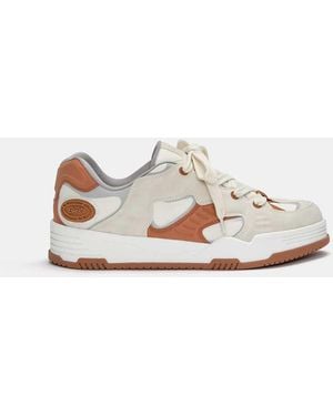 Pull&Bear Sneakers Stile Skater Multielemento Bianche - Bianco