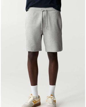 Pull&Bear Piqué Jogger Bermuda Shorts - Grey