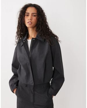 Mango Souffle Harrington Jacket Co-Ord - Black