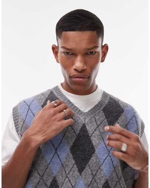 TOPMAN Gilet - Grigio