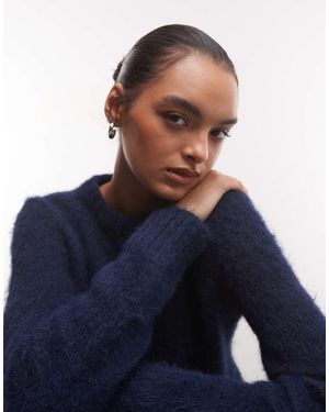 Monki Relaxed Knitted Jumper - Blue