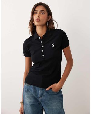 Polo Ralph Lauren Slim Fit Stretch Polo Shirt - Black