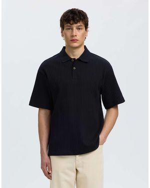 SELECTED – polohemd - Blau