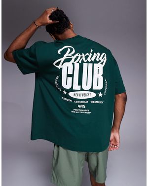 4505 – schweres oversize-t-shirt - Grün
