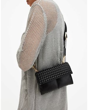 AllSaints – ezra – umhängetasche - Grau