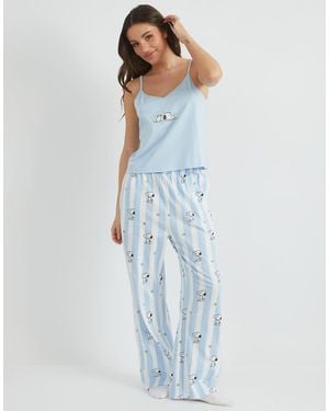 Skinnydip London London Snoopy Cami & Trouser Pyjama Set - Blue