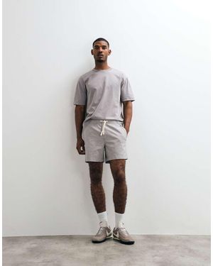 Hollister Cotton Linen Mix Pull On Shorts - White