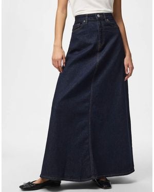 Pieces Denim Skirt - Blue