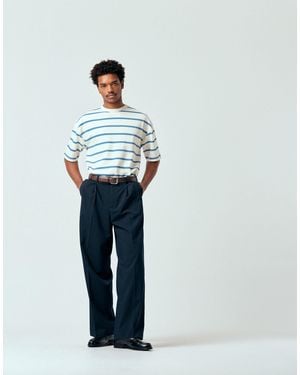 Weekday Loose Fit Tailored Pants - Blue