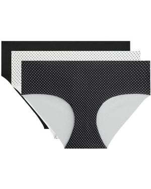 Oysho 3 Polyamide Blend Invisible Hipster Briefs - Black
