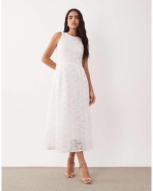 Vila Floral Jacquard Maxi Dress - Pink
