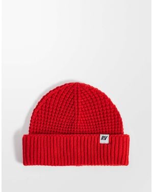 Reclaimed Vintage Unisex Fisherman Beanie - Red