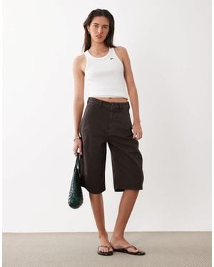 ARKET Short long bouffant en pur coton - Neutre
