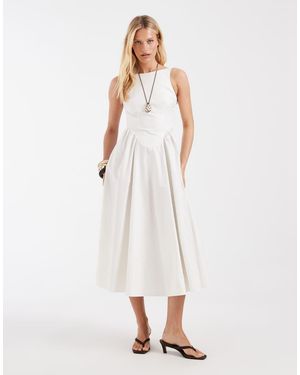 & Other Stories Vestito Midi - Bianco