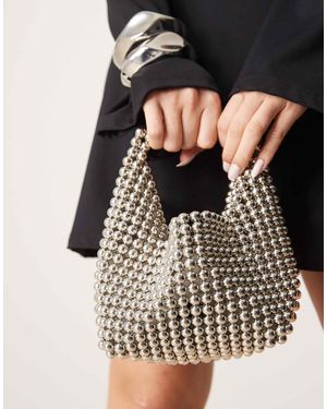 ASOS Beaded Scoop Grab Bag - Black