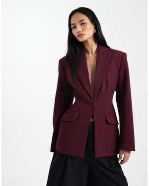 ASOS Ultimate Sculpted Blazer Suit - Purple