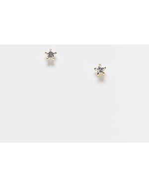 Kingsley Ryan Crystal Star Stud Earrings - Metallic