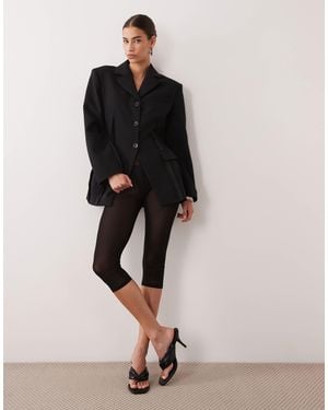 ASOS Caprihose aus mesh - Schwarz