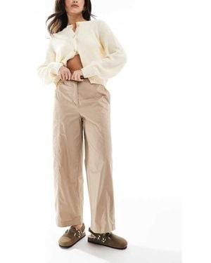 ASOS Straight Clean Utility Trousers - Natural