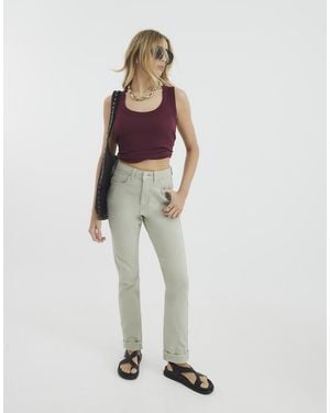 River Island Mom Sculpt Jeans - White